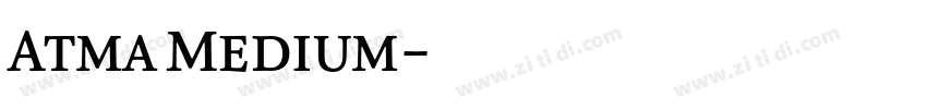 Atma Medium字体转换 Atma Medium字体转换